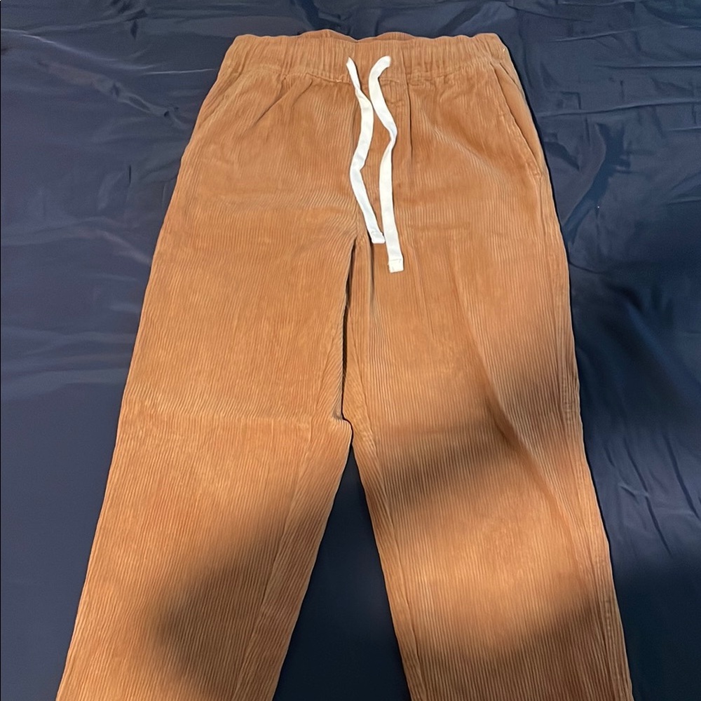 No Boundaries Tan Corduroy Pants with Elastic Waist